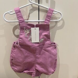 Jamie Kay Pink Kids Overalls 12m